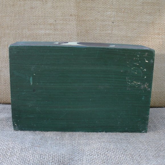 Vintage Warren Kimble Folk Art Wood Rabbit Decorative Box - Picture 9 of 16